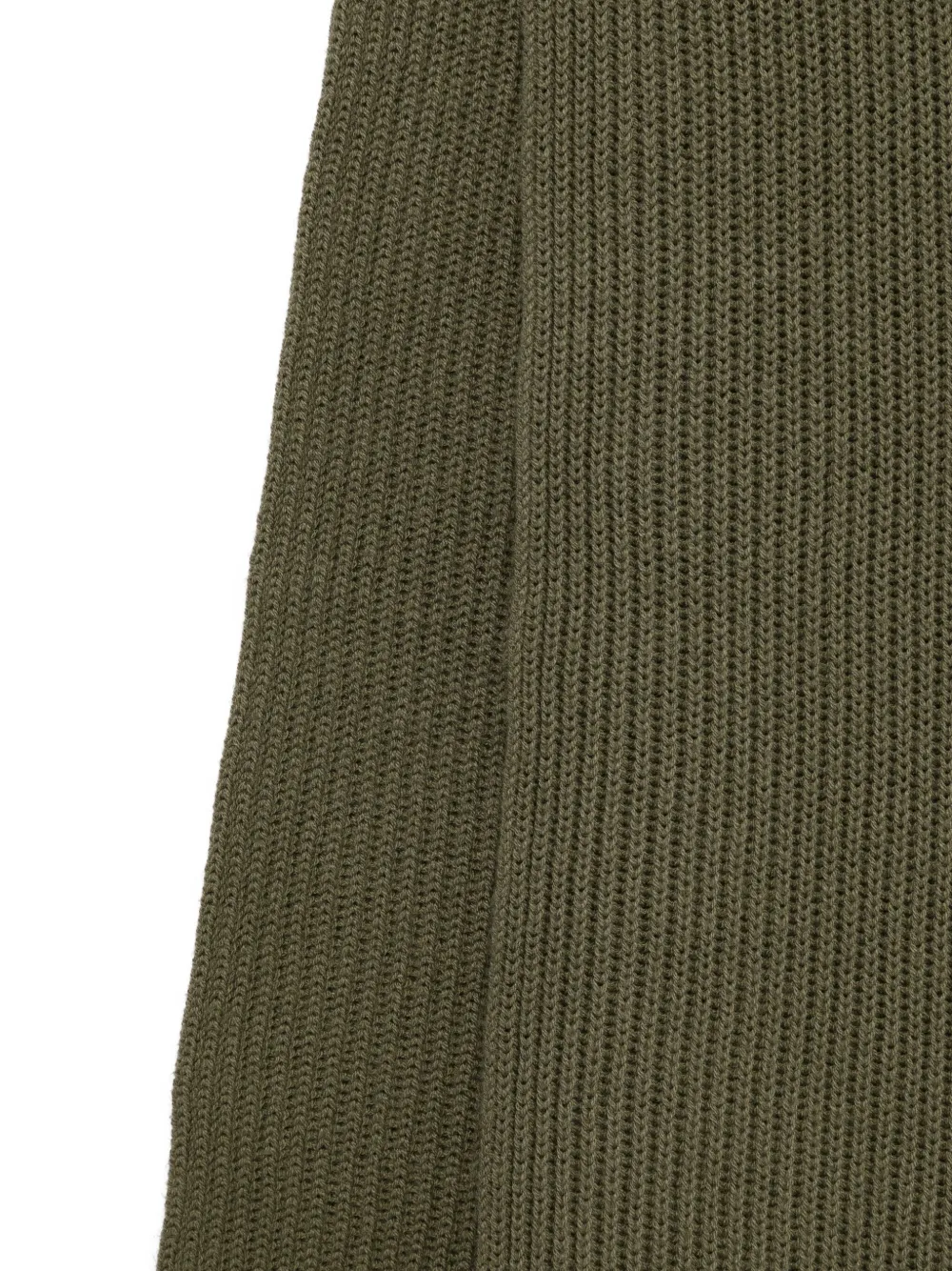 Karl Lagerfeld ribbed cotton scarf - Groen