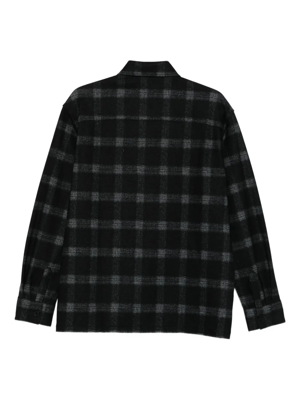 Karl Lagerfeld checked-pattern shirt - Zwart
