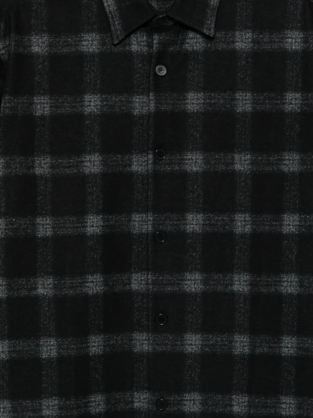 Karl Lagerfeld Checked-pattern Shirt In Black
