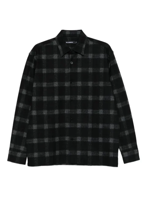 Karl Lagerfeld camisa con motivo de cuadros