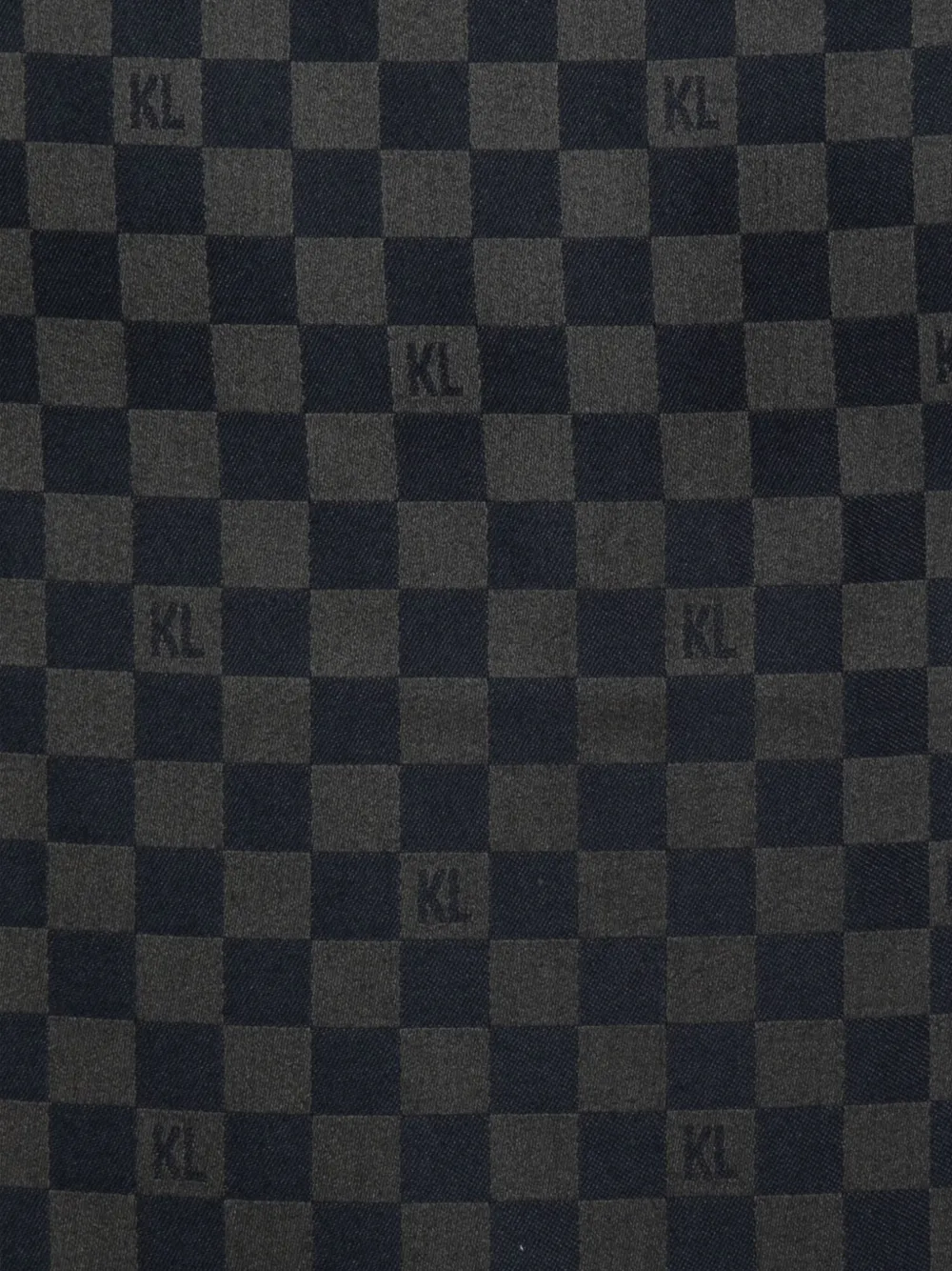 Karl Lagerfeld Geruite sjaal - Blauw