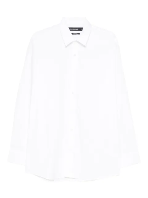 Karl Lagerfeld logo-patch shirt
