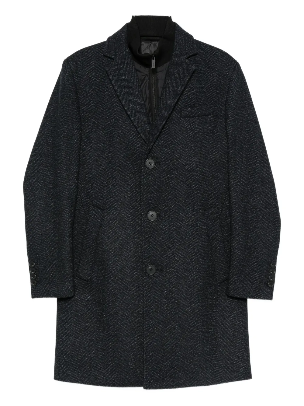 Karl Lagerfeld single-breasted coat - Blu