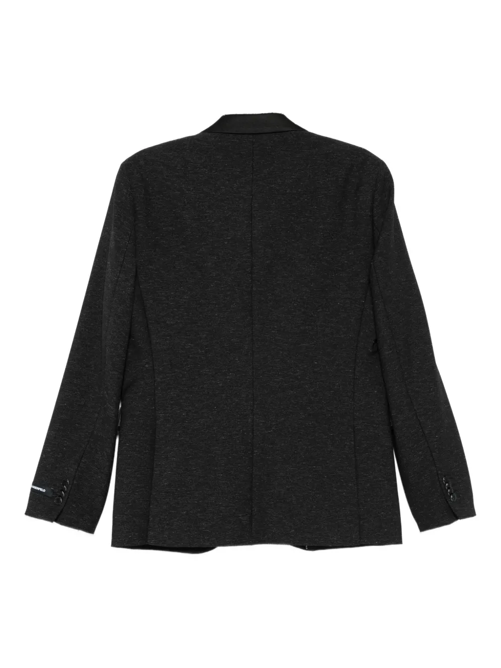 Karl Lagerfeld Rock three-button jacket Zwart