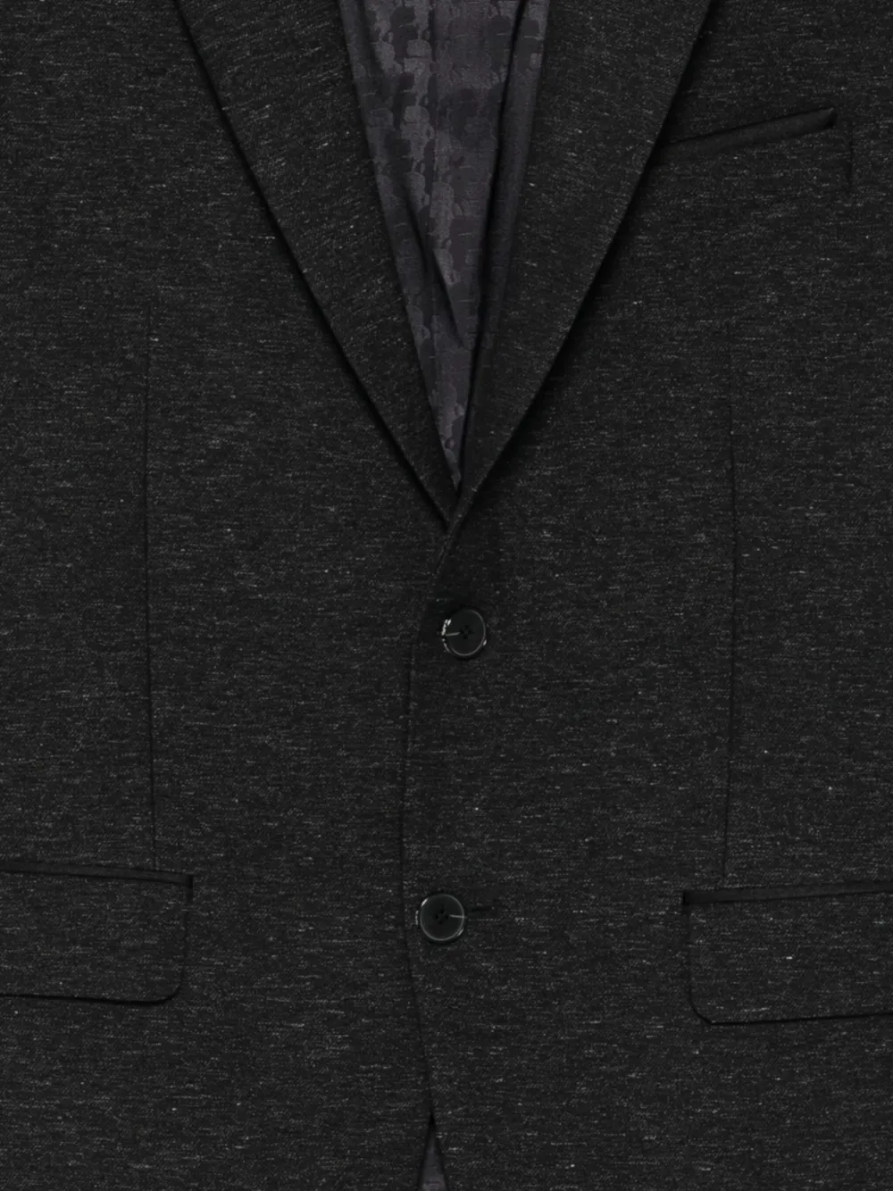 Karl Lagerfeld Rock three-button jacket Zwart