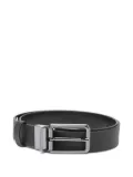 Karl Lagerfeld textured buckle belt - Black