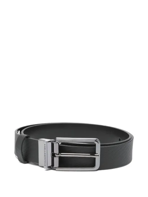Karl Lagerfeld textured buckle belt