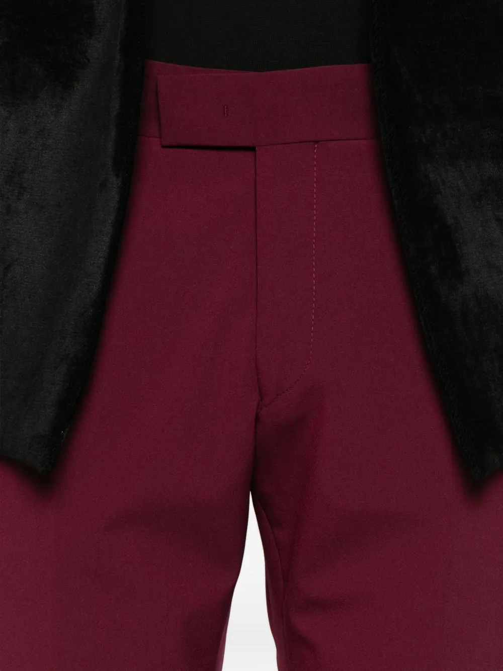 Karl Lagerfeld Plooibroek met zijzak Rood