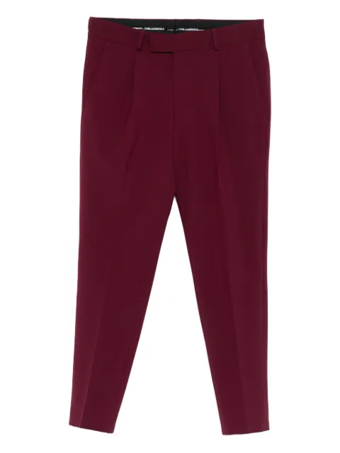 Karl Lagerfeld pleated side-pocket trousers