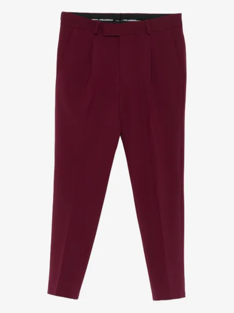 Karl Lagerfeld pleated side-pocket trousers