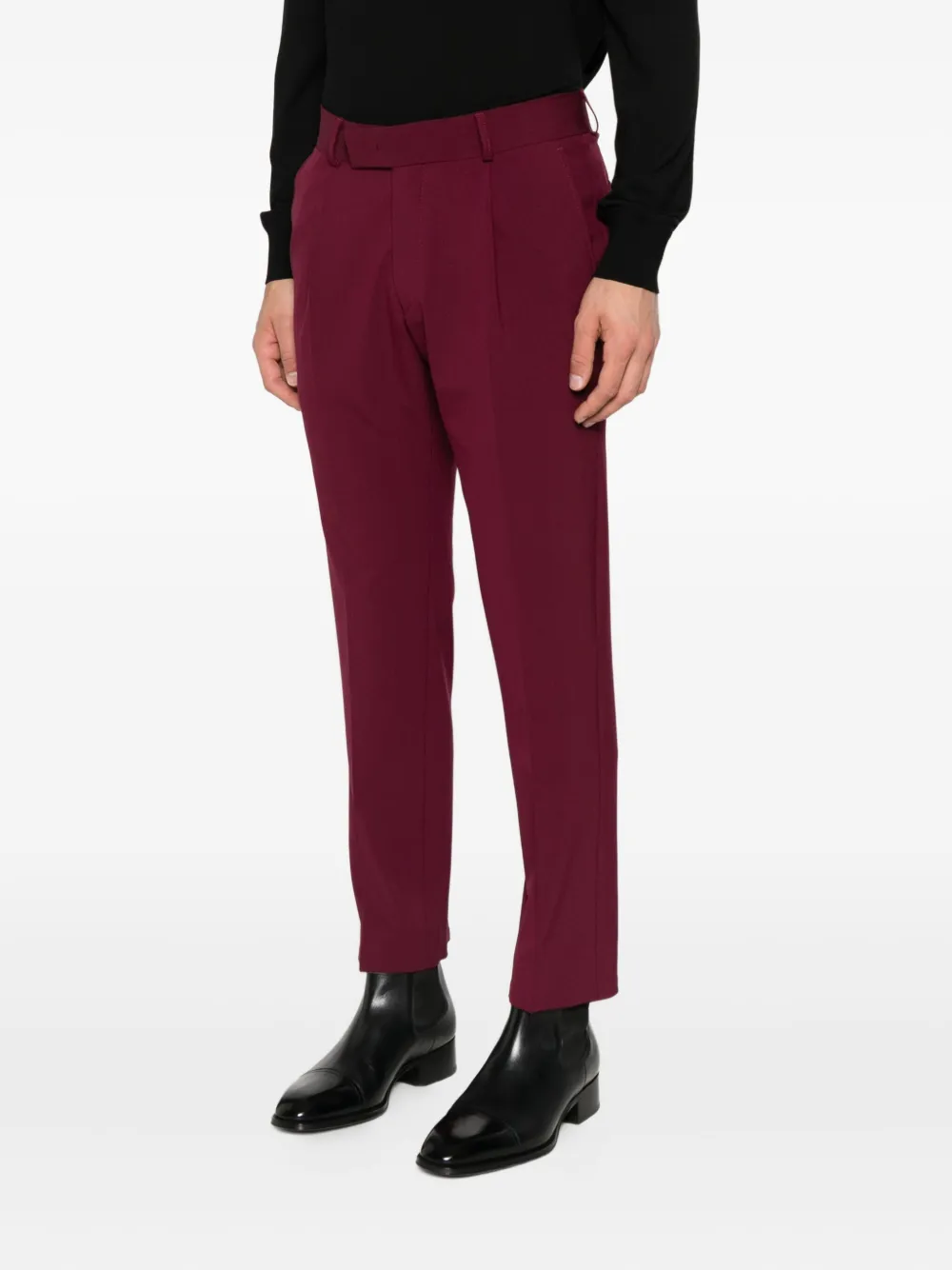 Karl Lagerfeld Plooibroek met zijzak Rood