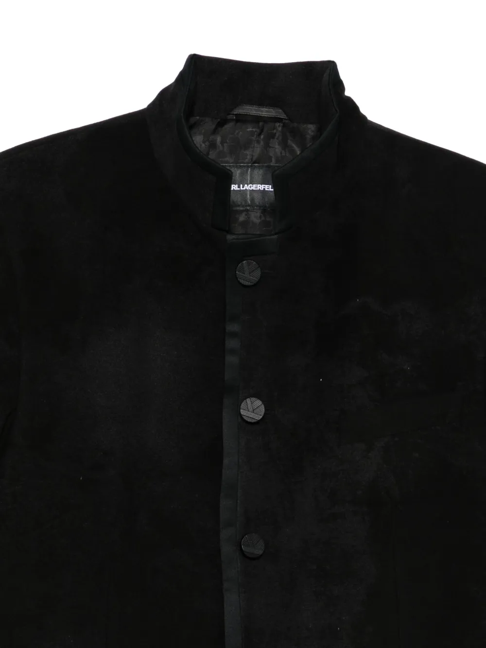 Karl Lagerfeld Jack met bandkraag Zwart