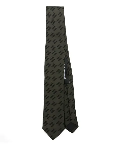 Karl Lagerfeld geometric-pattern silk tie