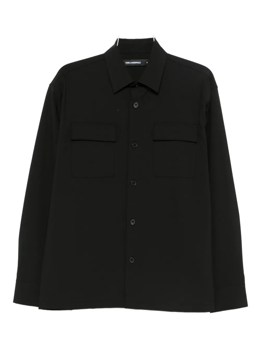 Karl Lagerfeld pocket casual shirt | Black | Image 1