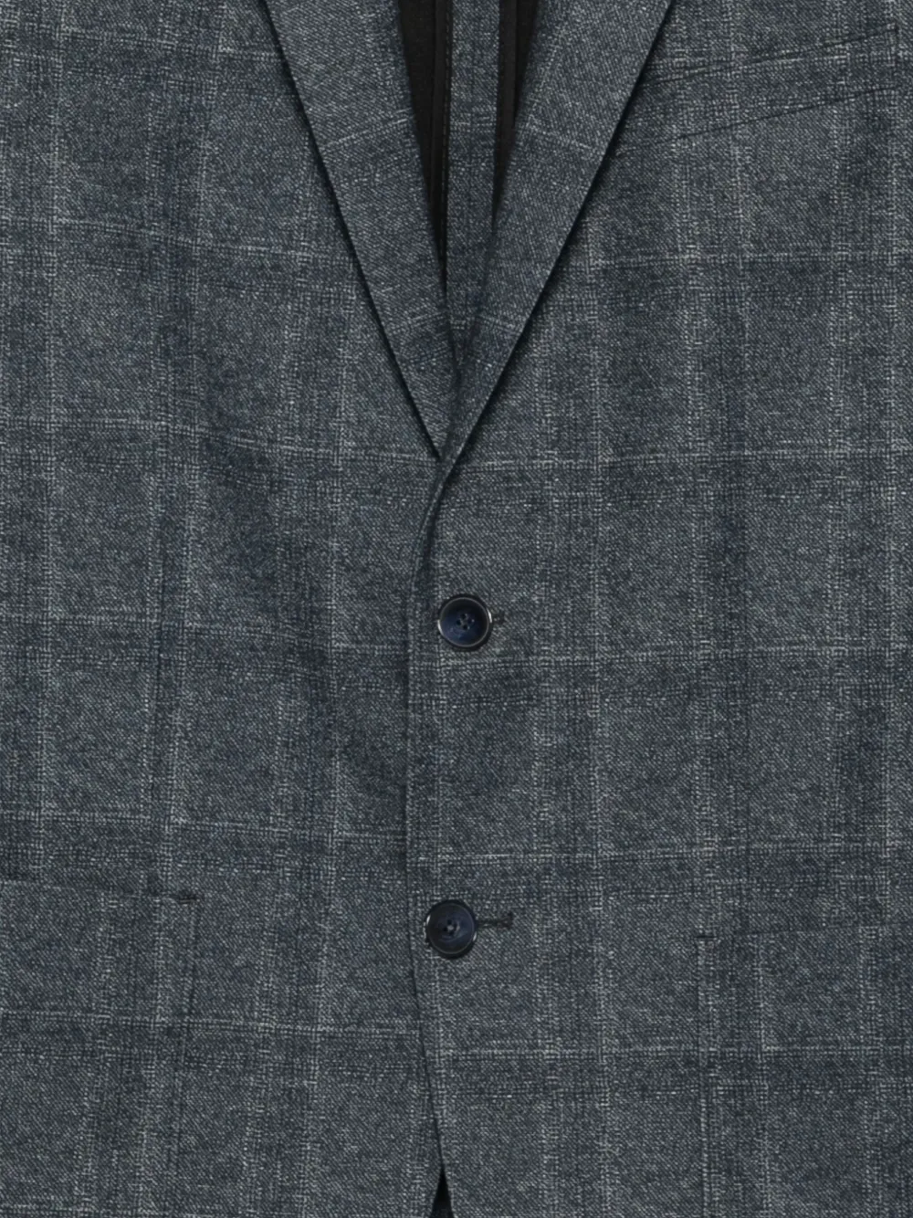 Karl Lagerfeld checked two-button jacket Blauw