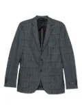 Karl Lagerfeld checked two-button jacket - Blue