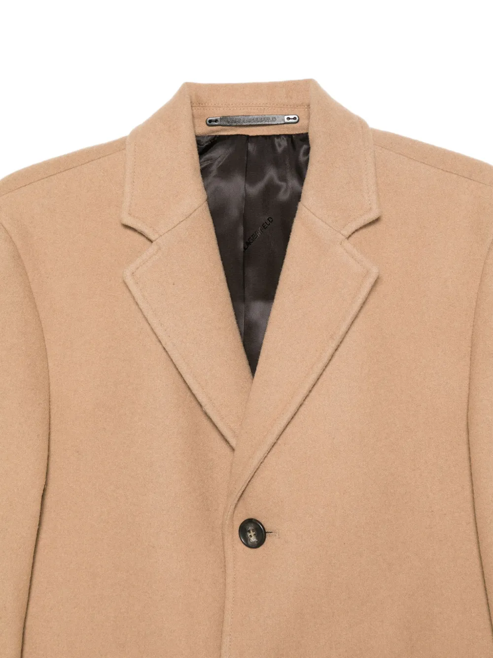 Karl Lagerfeld Jas met enkele rij knopen Beige