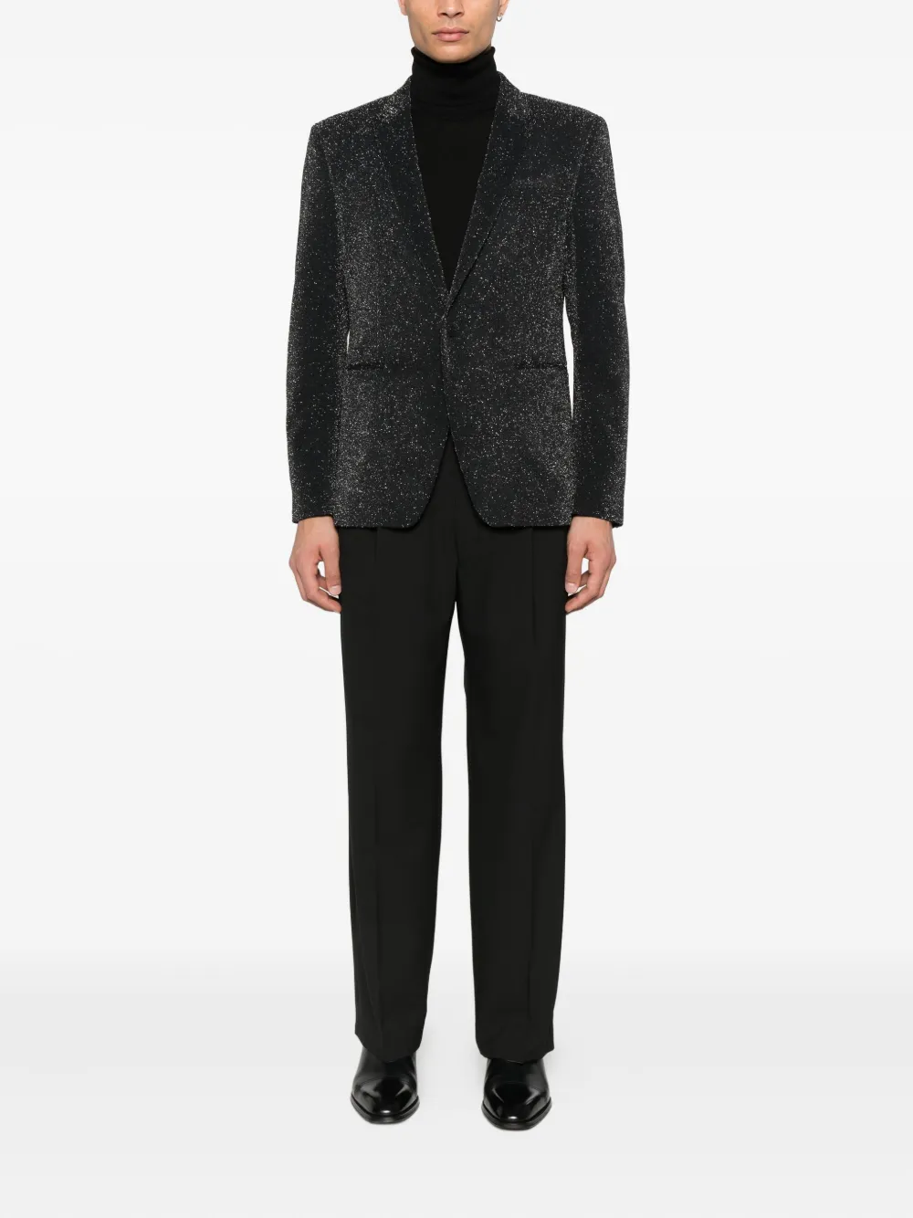 Karl Lagerfeld pleated-front concealed trousers - Zwart