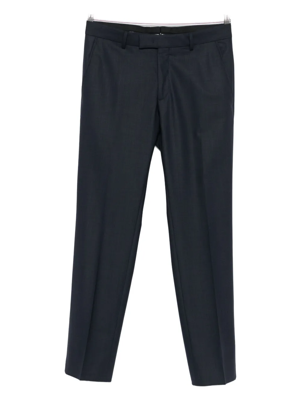 Karl Lagerfeld flat-front tailored trousers - Blu