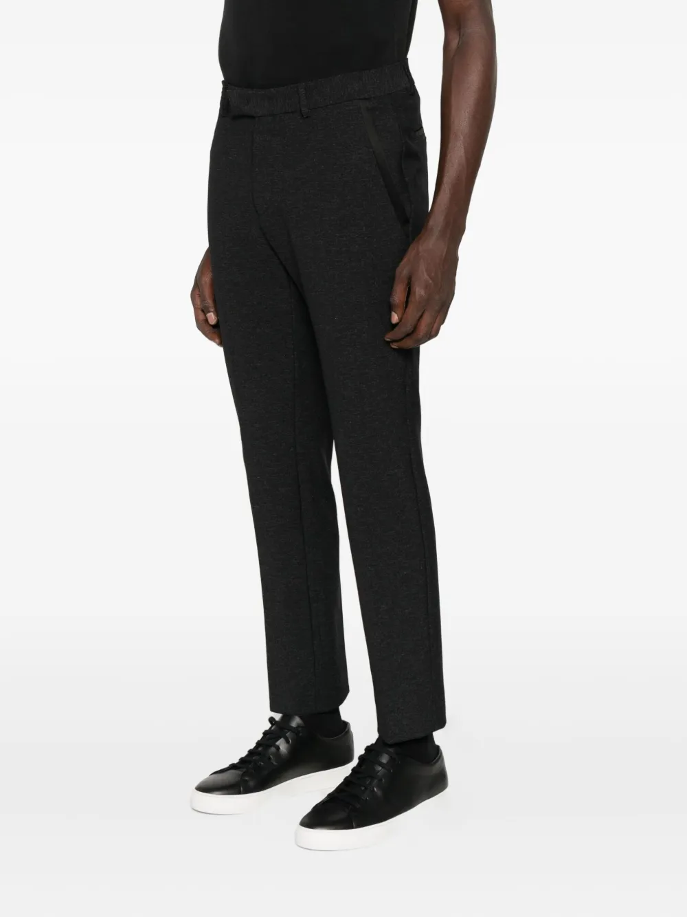 Karl Lagerfeld Broek met zijzakken en textuur Zwart