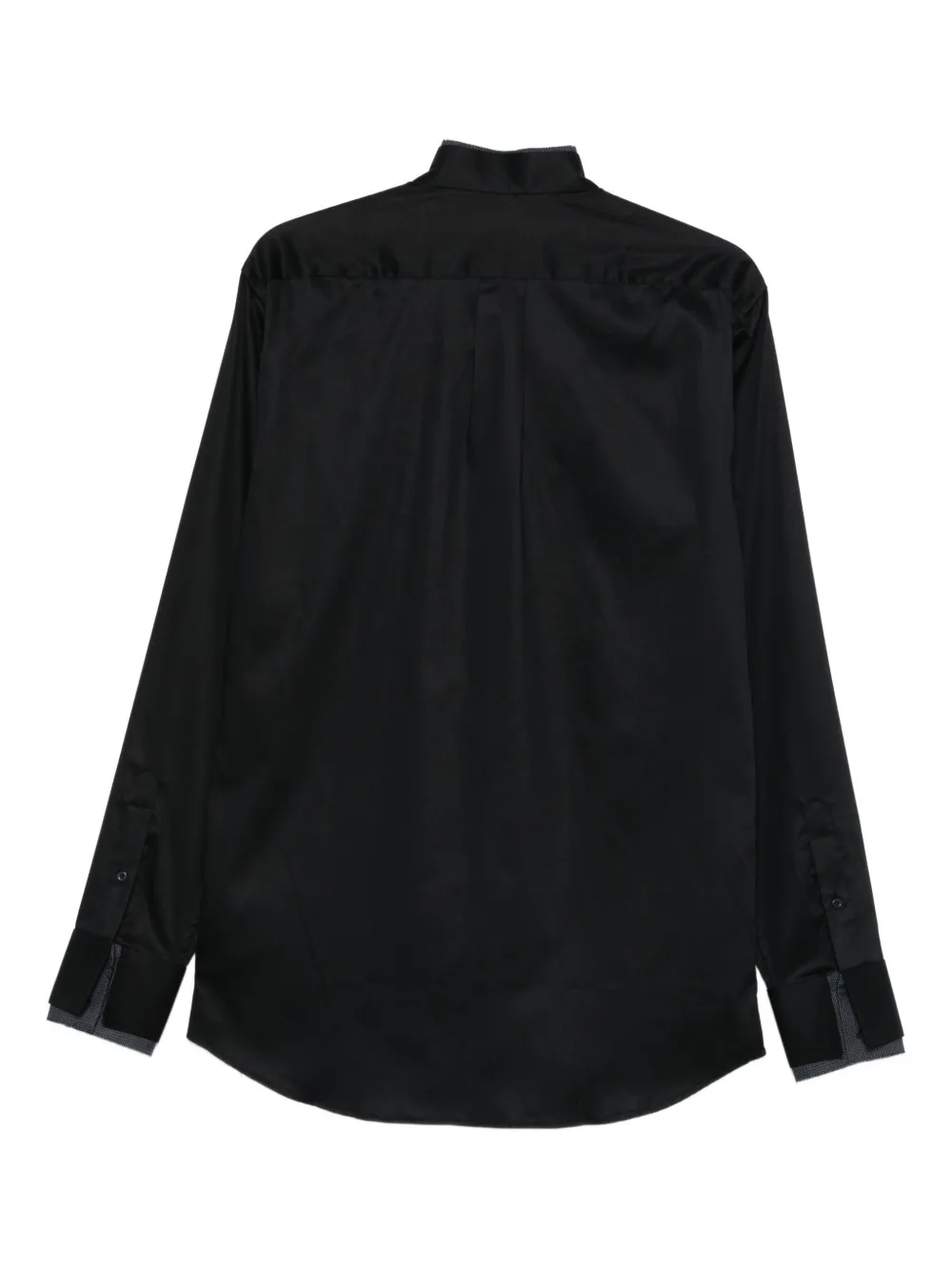 Karl Lagerfeld mandarin-collar shirt - Zwart