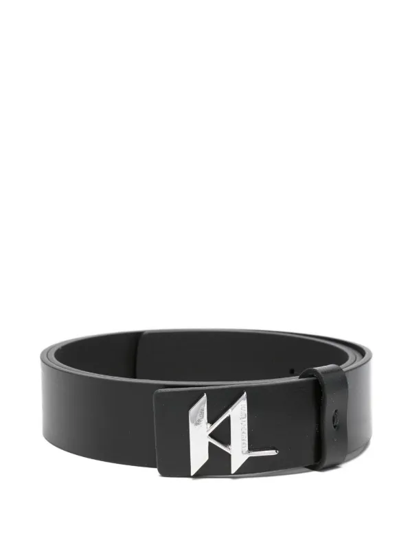 karl lagerfeld logo belt