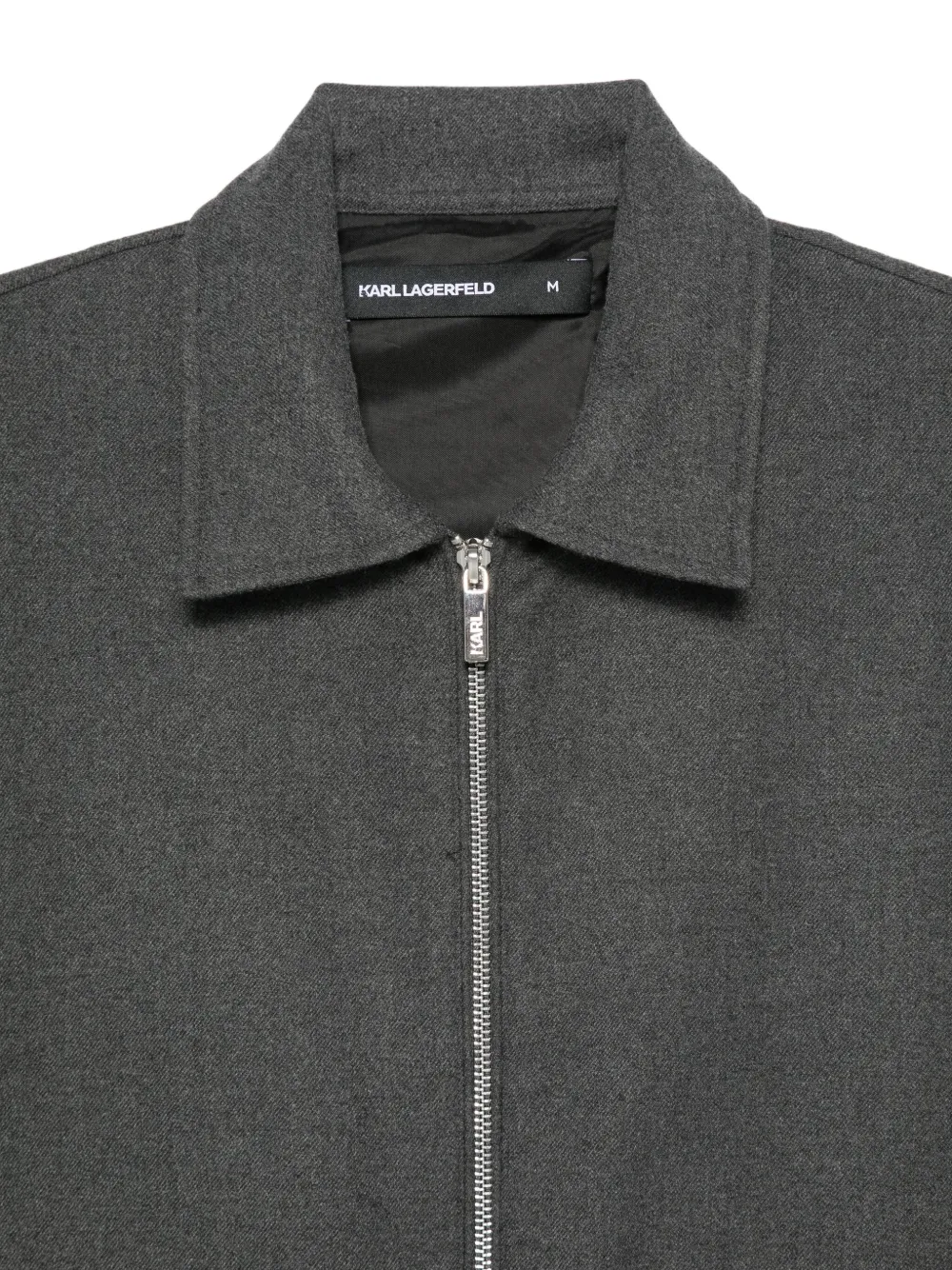 Karl Lagerfeld Shirtjack met rits Grijs