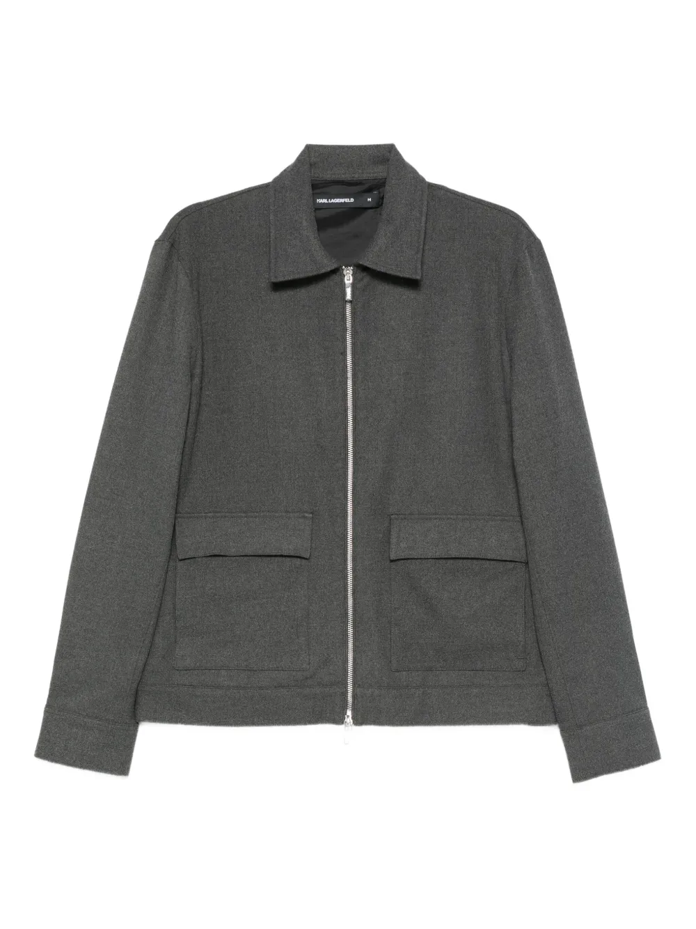 Karl Lagerfeld sobrecamisa con cierre | gris | Image 1