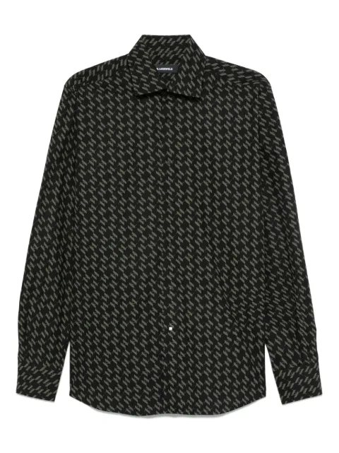 Karl Lagerfeld patterned cotton shirt