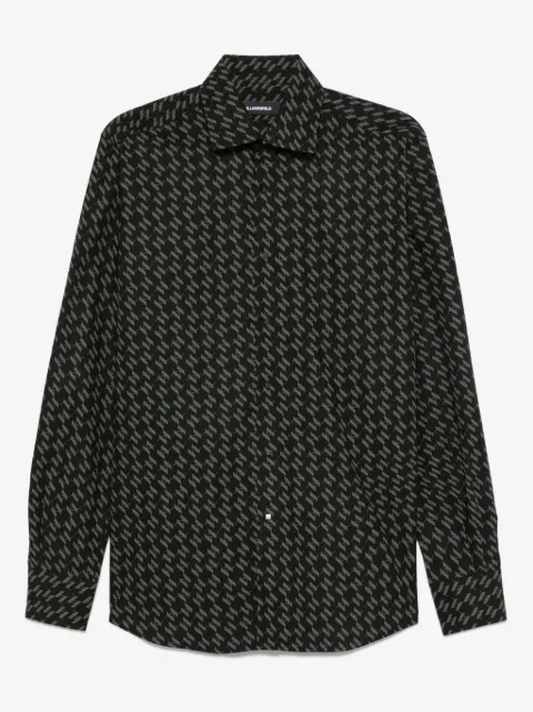 Karl Lagerfeld patterned cotton shirt
