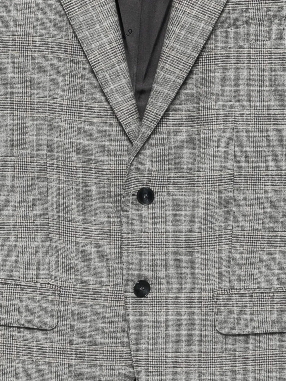 Karl Lagerfeld checked two-button jacket Grijs