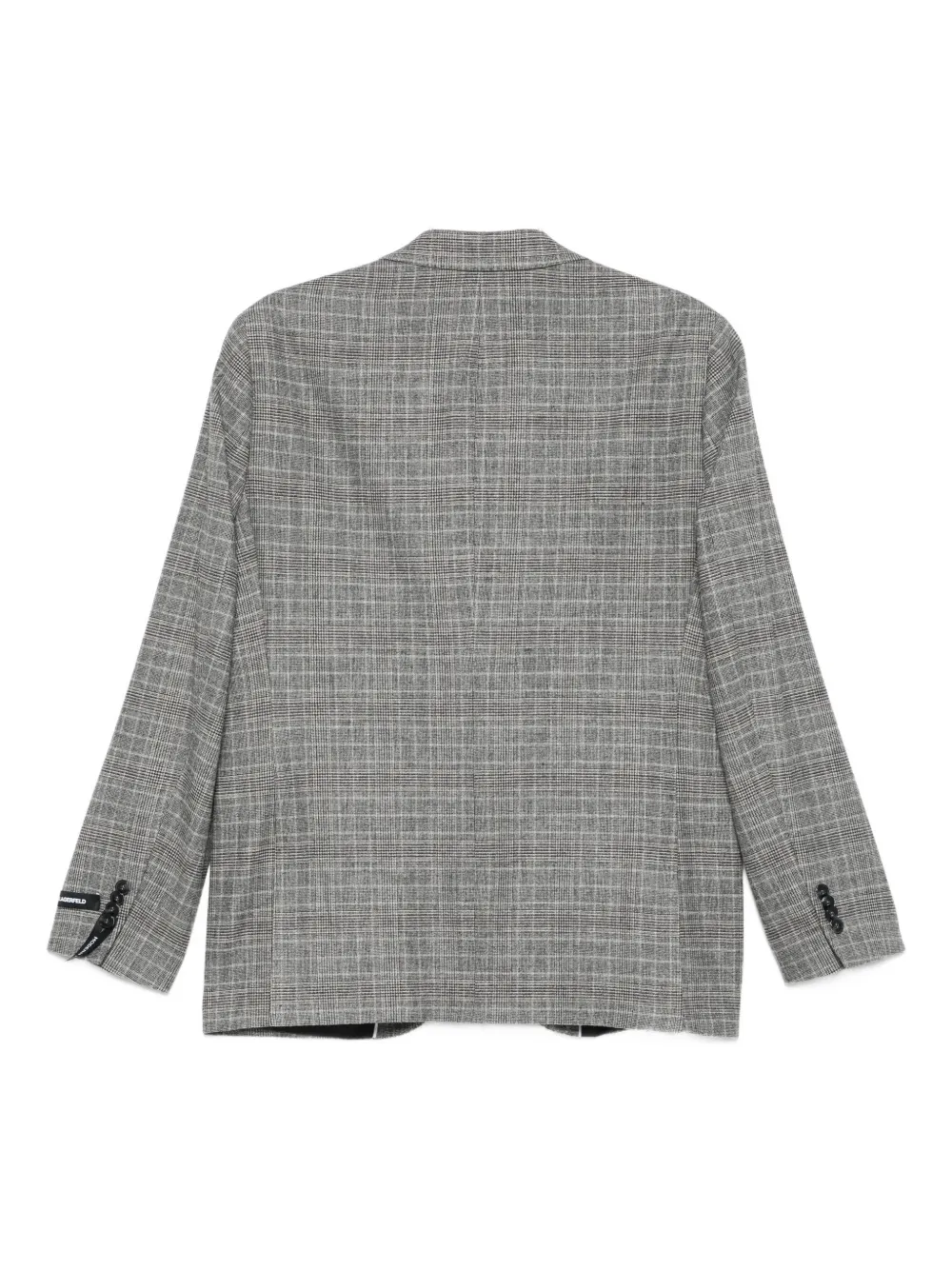 Karl Lagerfeld checked two-button jacket Grijs