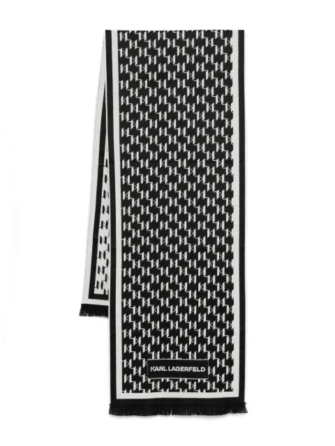 Karl Lagerfeld monogram wool scarf