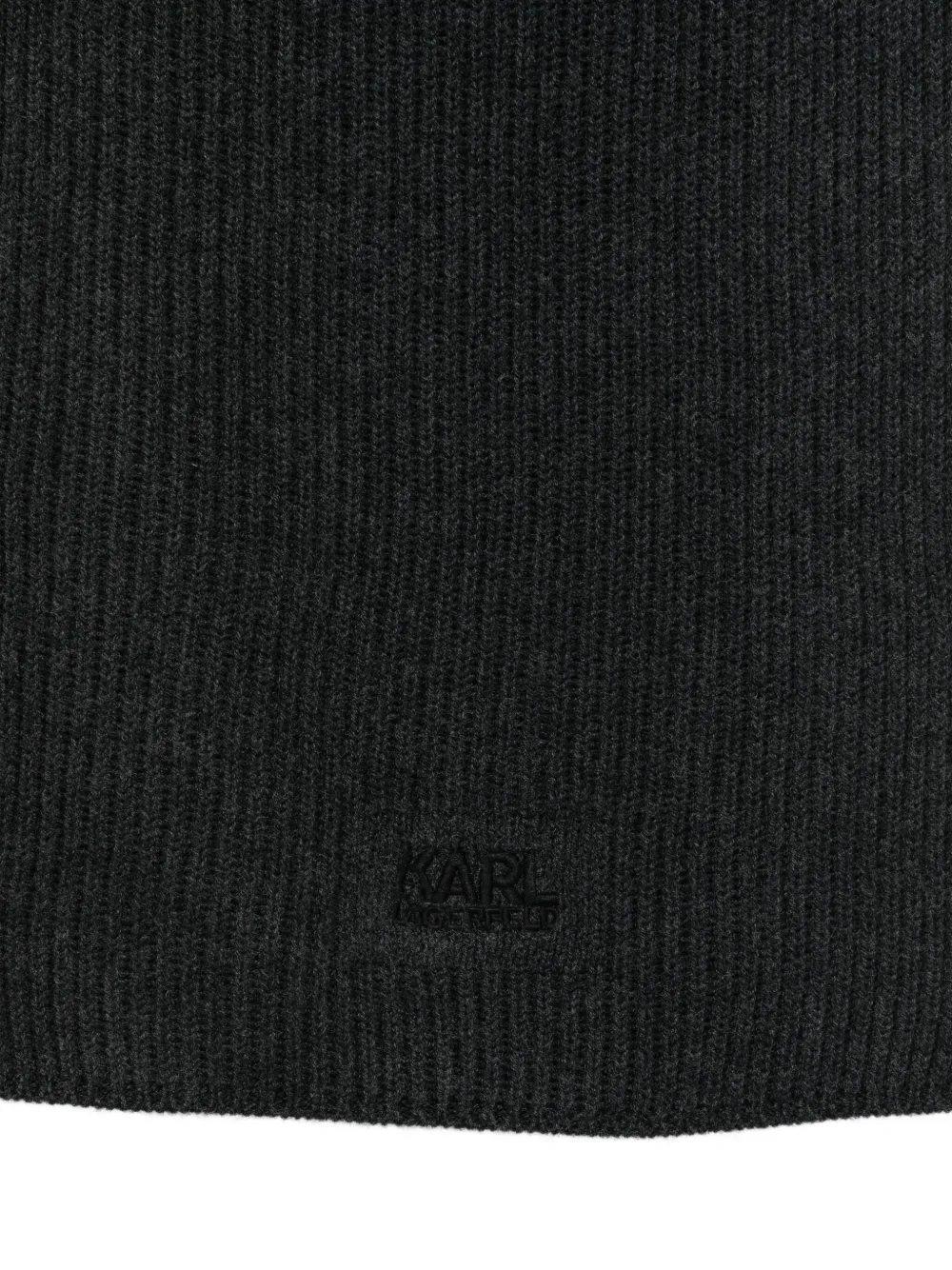 Karl Lagerfeld Geribbelde katoenen sjaal Grijs