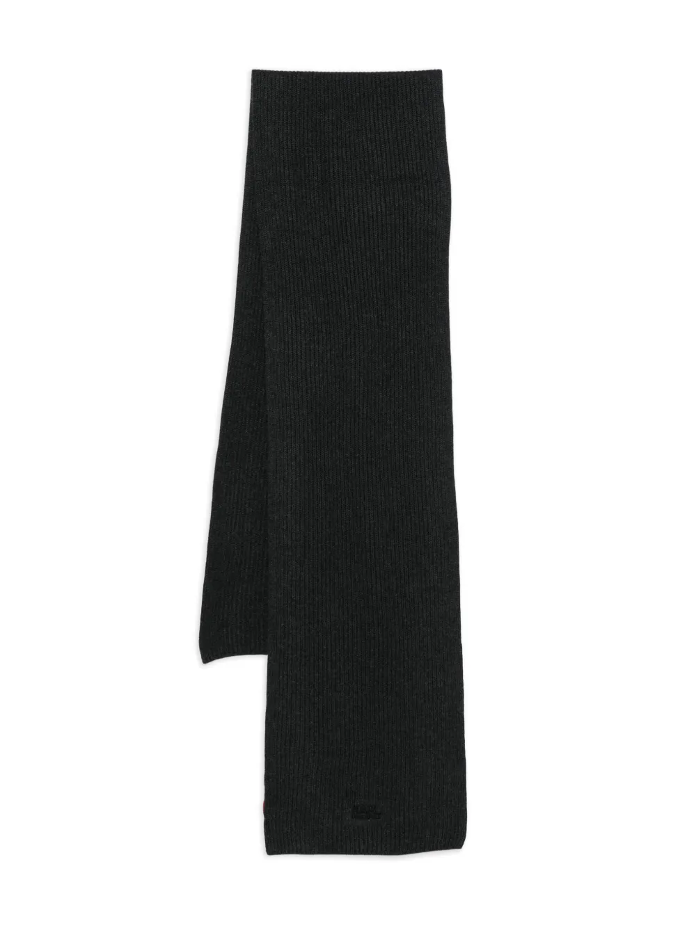 Karl Lagerfeld ribbed cotton scarf | Grey | Image 1