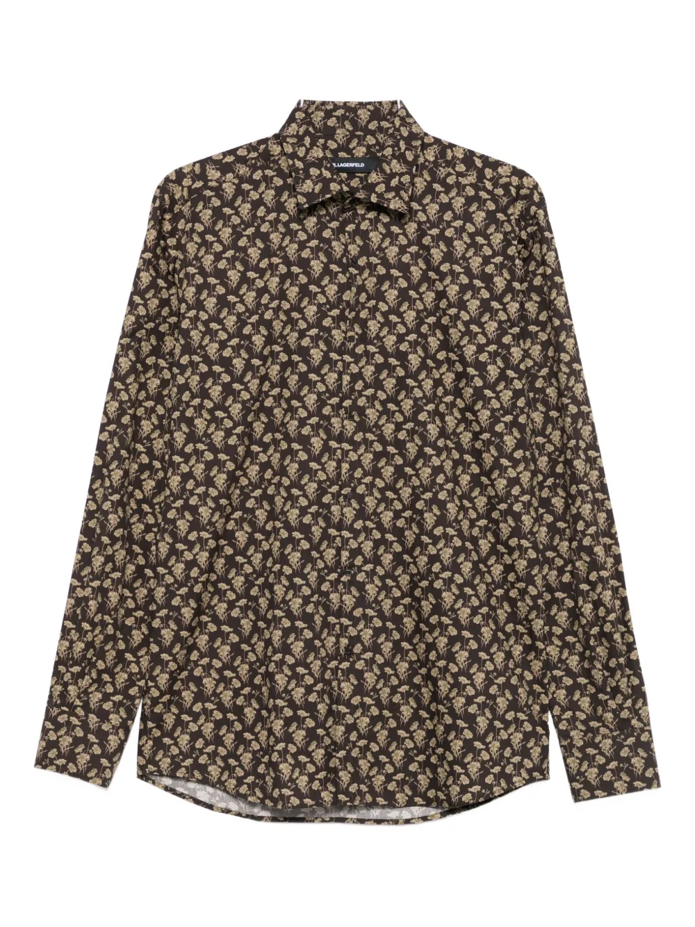 Karl Lagerfeld floral-print shirt Bruin