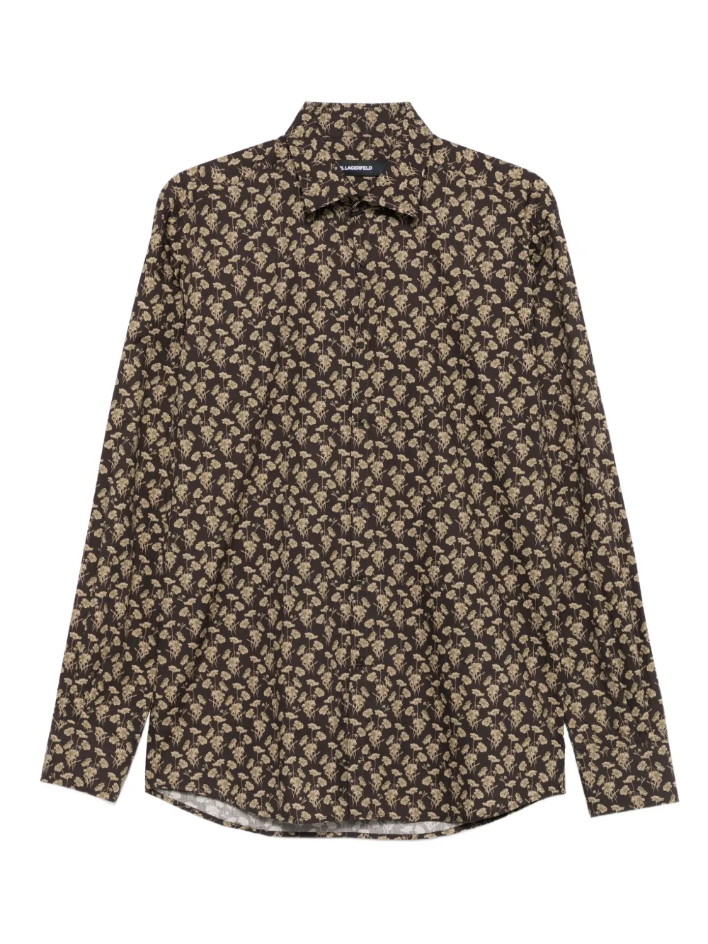 Karl Lagerfeld floral-print shirt | Brown | Image 1