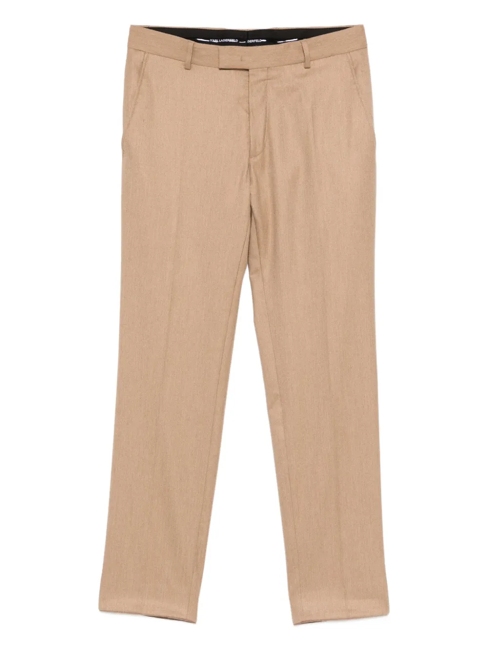 Karl Lagerfeld pressed-crease trousers | Brown | Image 1
