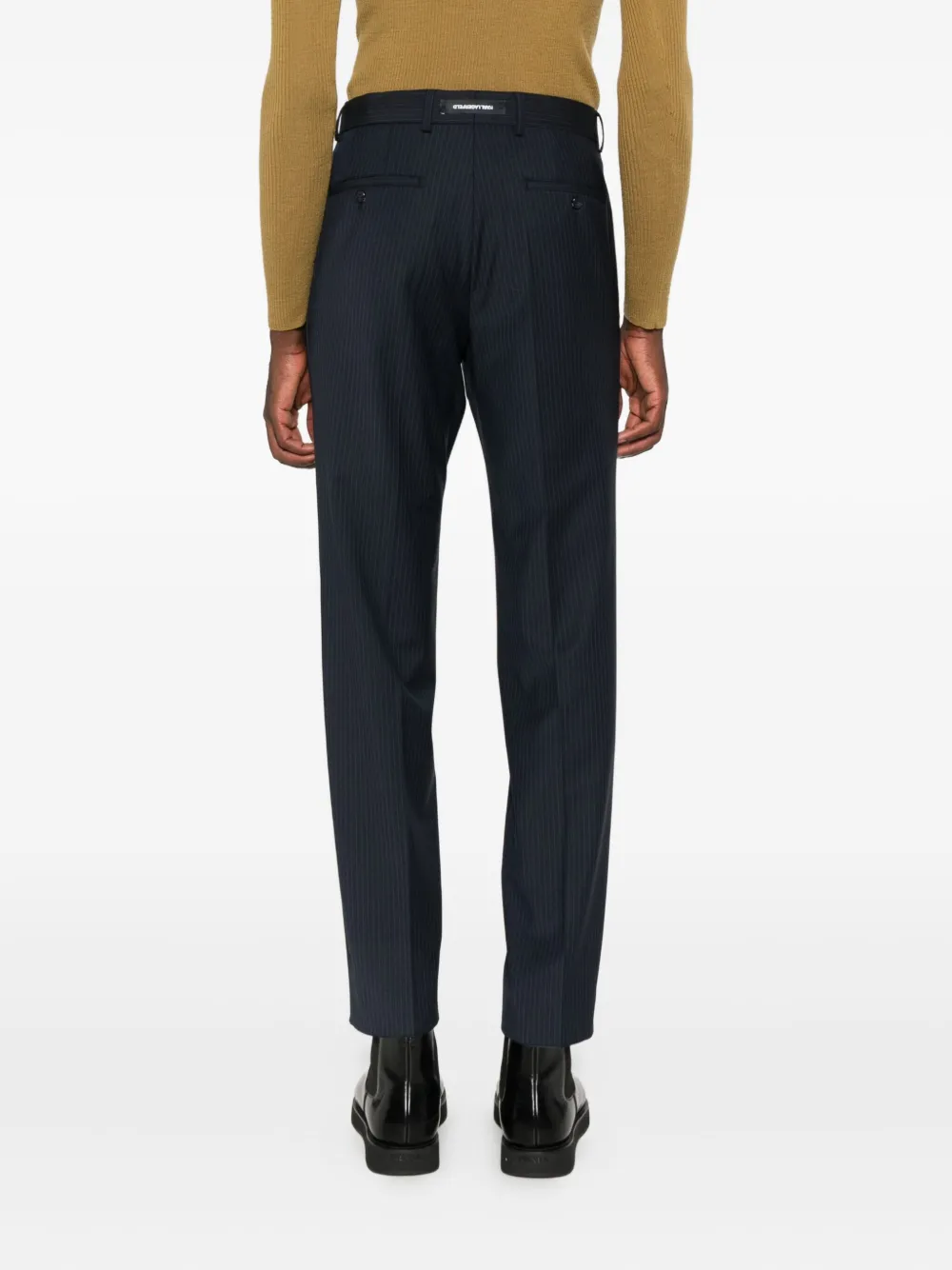 Karl Lagerfeld Broek met krijtstreep Blauw