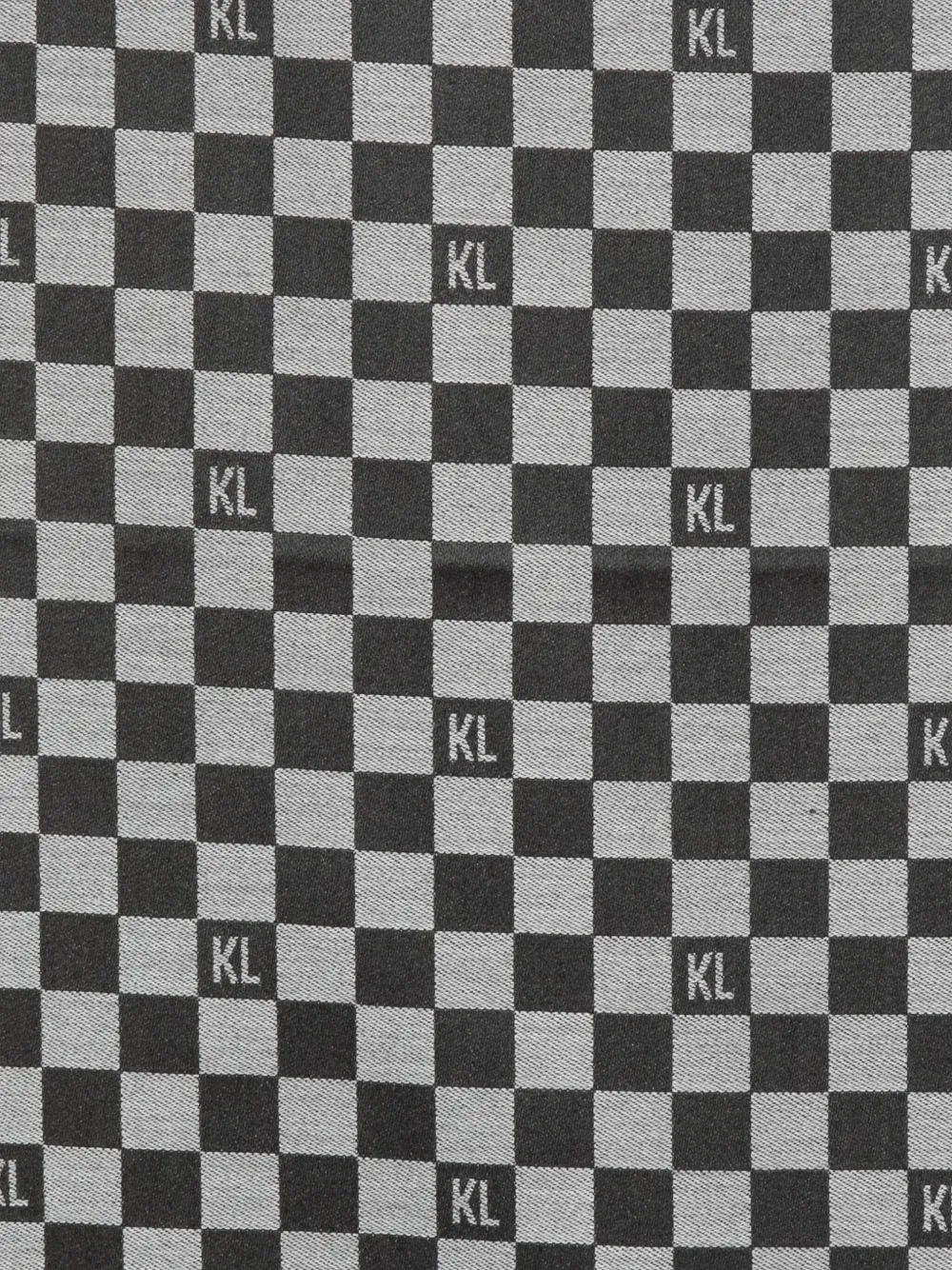 Karl Lagerfeld Geruite sjaal - Grijs