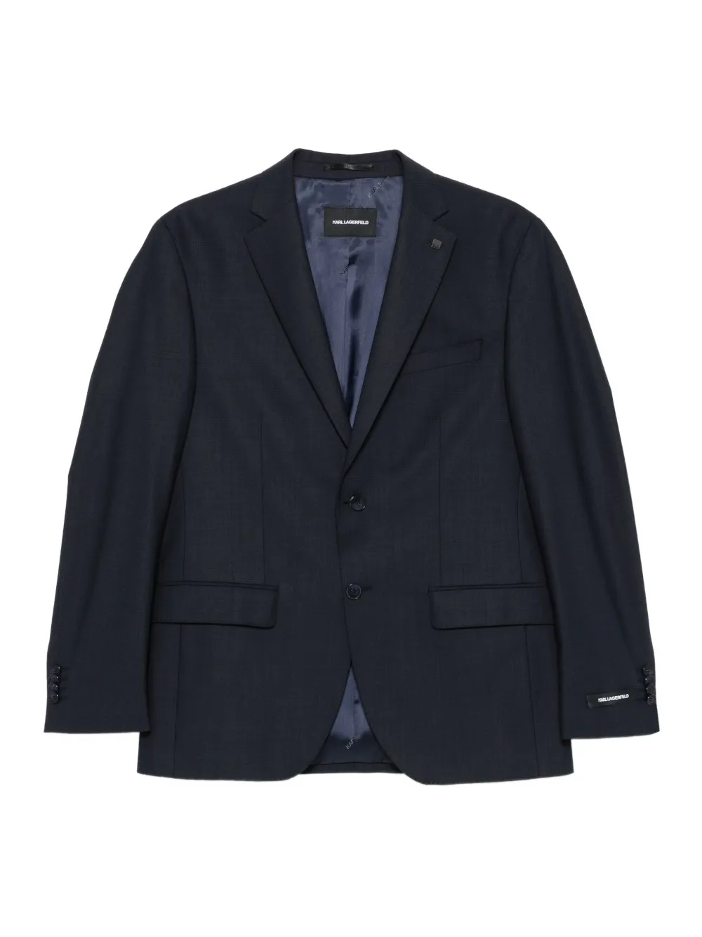 Karl Lagerfeld three-button jacket Blauw