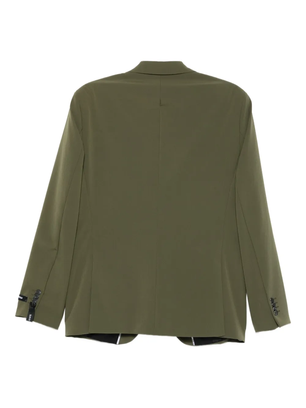 Karl Lagerfeld three-button notched-lapel jacket Groen