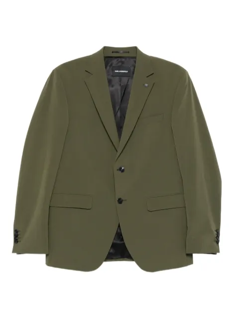Karl Lagerfeld veste boutonnée à revers crantés