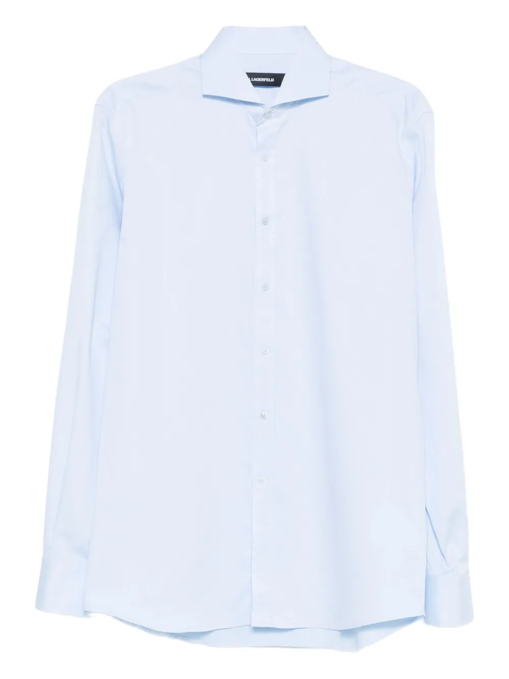 Karl Lagerfeld chemise en coton à manches longues | bleu | Image 1