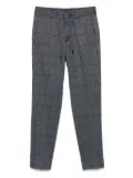 Karl Lagerfeld textured drawstring trousers - Blue
