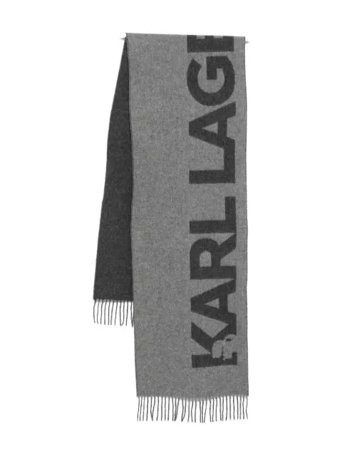 Karl Lagerfeld fringed scarf