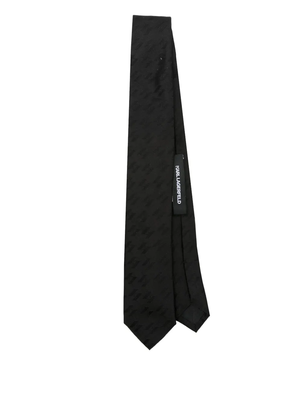 Karl Lagerfeld Geometric-pattern Tie In Black