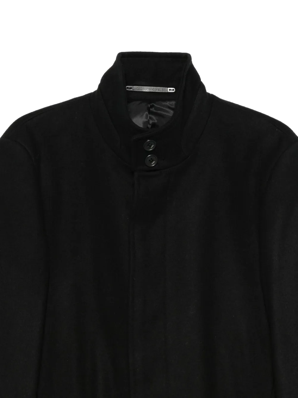 Karl Lagerfeld Wollen blazer met enkele rij knopen Zwart