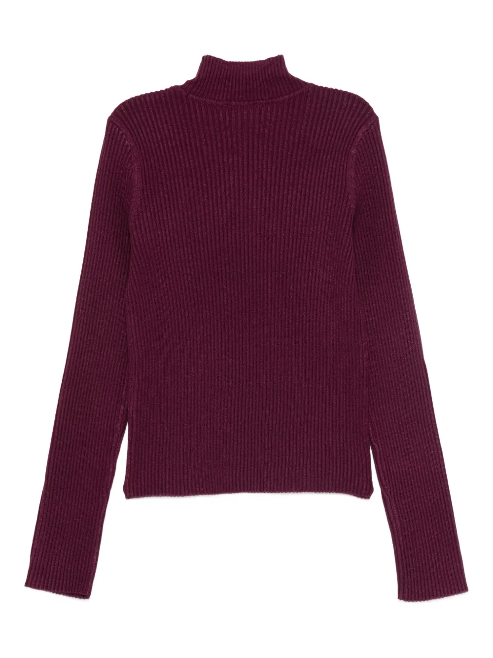 TWINSET Kids Geribbelde coltrui Paars