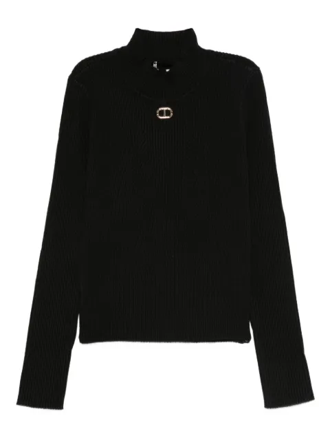 TWINSET Kids high-neck ribbed sweater